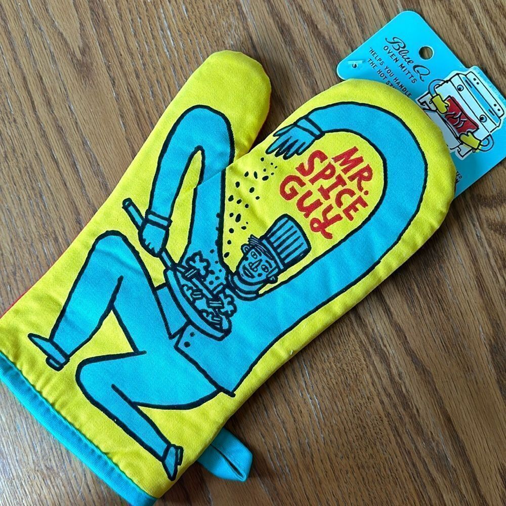 Blue Q Oven Mitt Cook Bake Mr Spice Guy